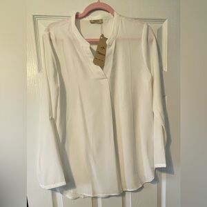 NWT- Elegant White Blouse by Timeson